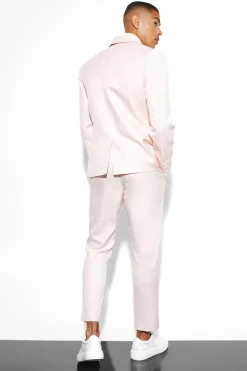 Slim Single Breasted Dogstooth Suit Jacket | BoohooMAN UK