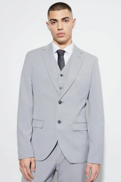 Slim Single Breasted Suit Jacket | BoohooMAN UK