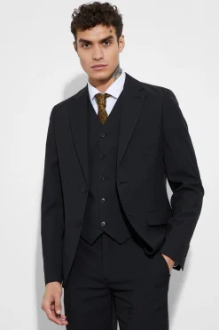 Slim Single Breasted Suit Jacket | BoohooMAN UK