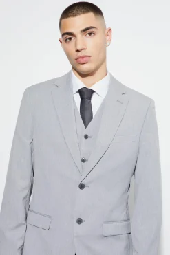 SLIM SINGLE BREASTED SUIT | BoohooMAN UK