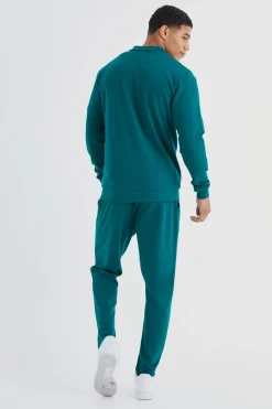 Slim Tapered Elastic Waist Pintuck Crop Jogger | BoohooMAN UK