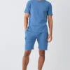 Slim Waffle T-shirt & Cargo Short Set | BoohooMAN UK