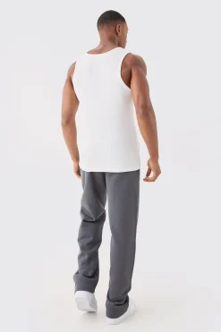 Slim Waffle Vest | BoohooMAN UK