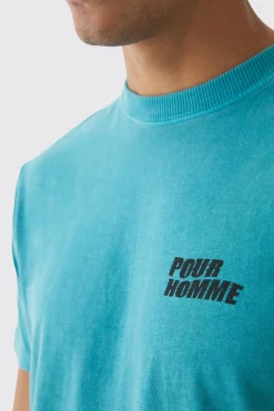 Slim Washed Pour Homme T-Shirt | BoohooMAN UK