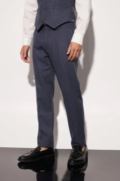 Slim Wool Tweed Suit | BoohooMAN UK
