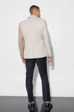 Slim Wrap Panel Suit | BoohooMAN UK