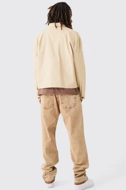 Smart Boxy Twill Pocket Shirt | BoohooMAN UK