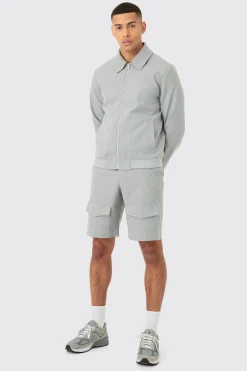 Smart Harrington Jacket | BoohooMAN UK