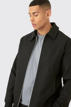 Smart Harrington Jacket | BoohooMAN UK