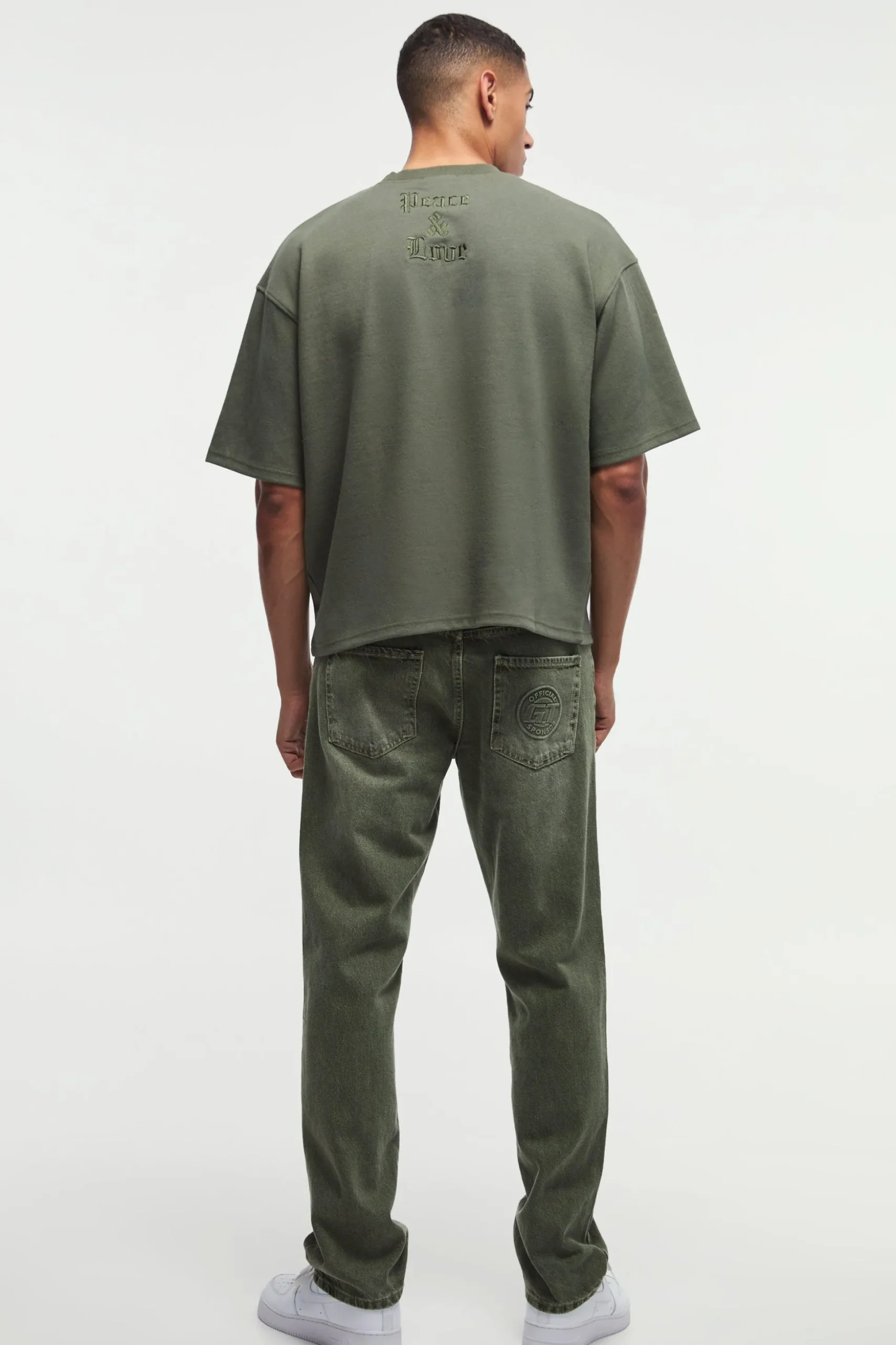 Smart Oversized Boxy Embroidered Interlock T-shirt | BoohooMAN UK