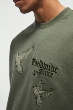Smart Oversized Boxy Embroidered Interlock T-shirt | BoohooMAN UK