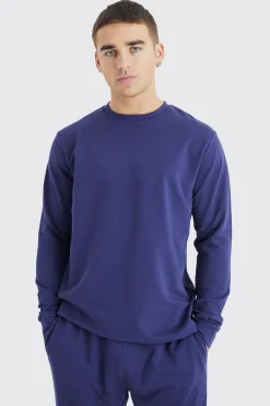Soft Feel Lounge Top And Jogger Set | BoohooMAN UK
