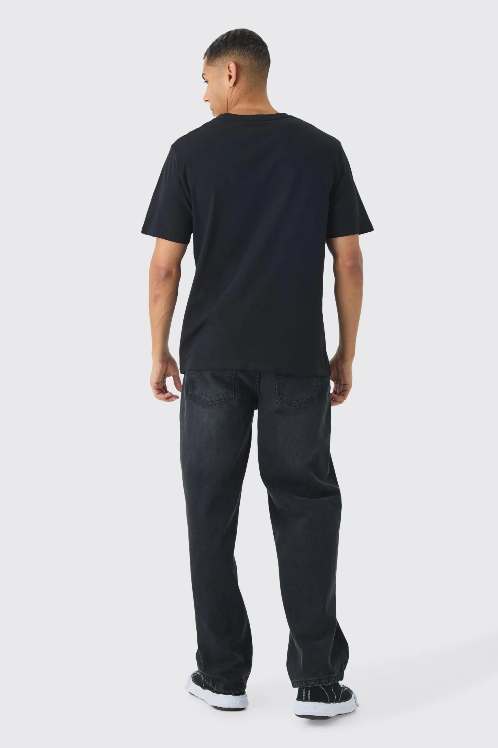 Space Moon Graphic T-Shirt | BoohooMAN UK