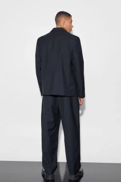 Split Hem Oversized Suit | BoohooMAN UK