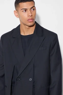 Split Hem Oversized Suit | BoohooMAN UK