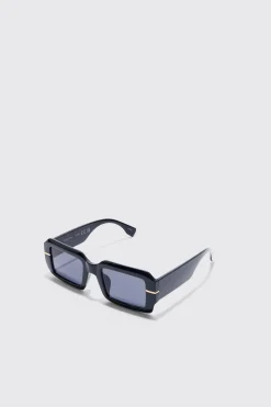 Square Plastic Sunglasses | BoohooMAN UK