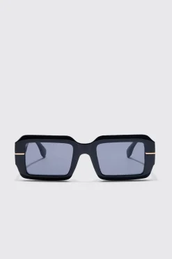 Square Plastic Sunglasses | BoohooMAN UK