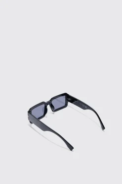 Square Plastic Sunglasses | BoohooMAN UK