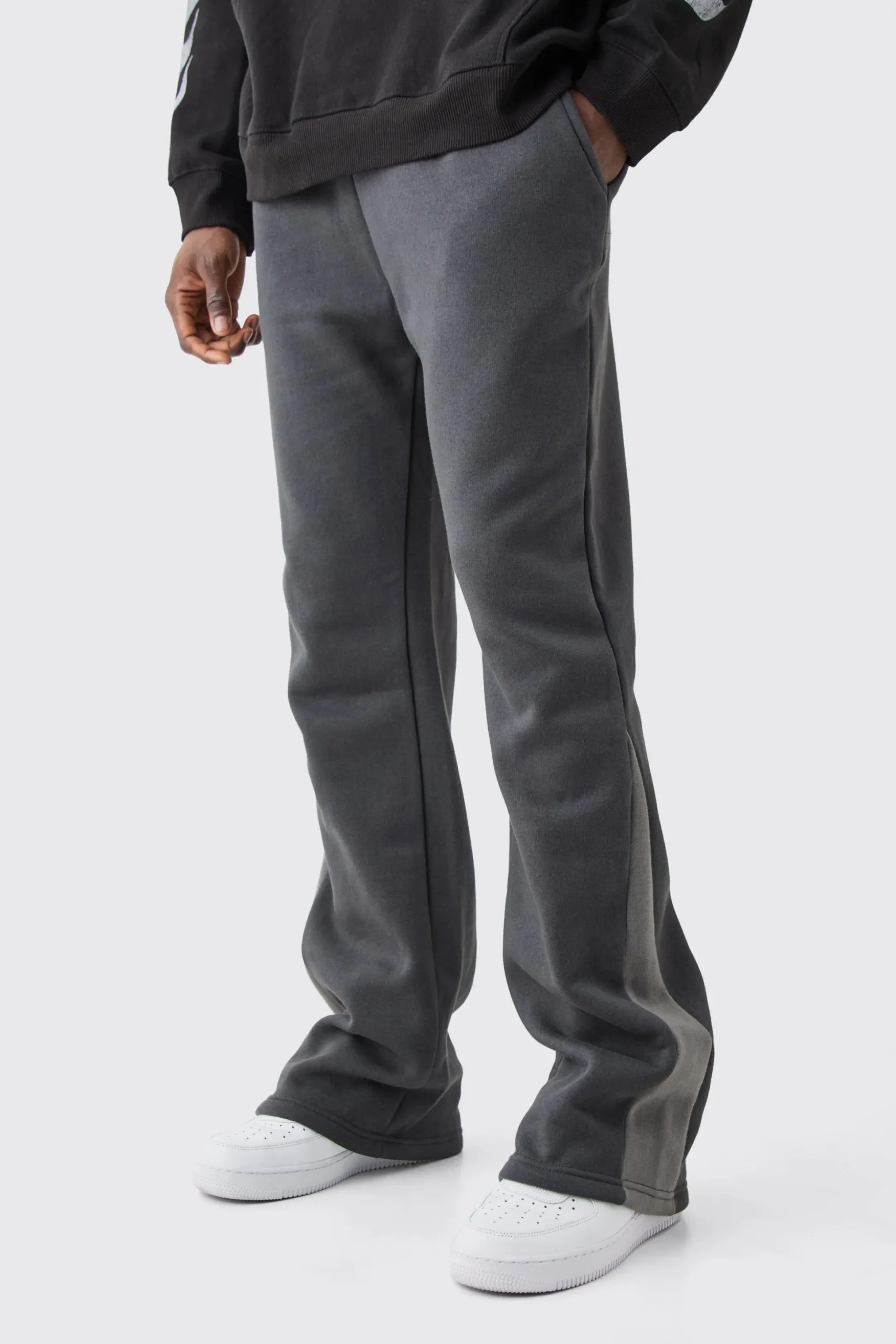 Stacked Gusset Joggers | BoohooMAN UK