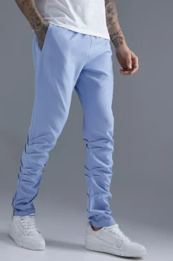 Stacked Leg Tailored Trouser | BoohooMAN UK