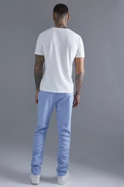 Stacked Leg Tailored Trouser | BoohooMAN UK