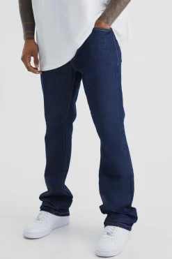 Stacked Rigid Flare Jean | BoohooMAN UK
