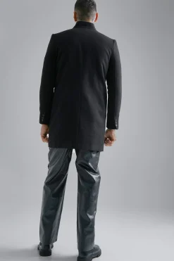 Stand Up Collar Smart Single Button | BoohooMAN UK