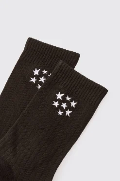 Star Print Socks | BoohooMAN UK