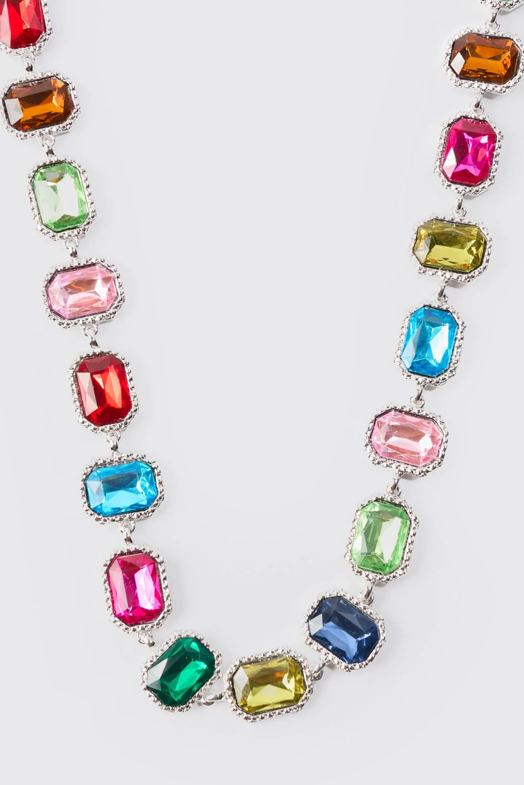 Stone Multicolour Necklace | BoohooMAN UK