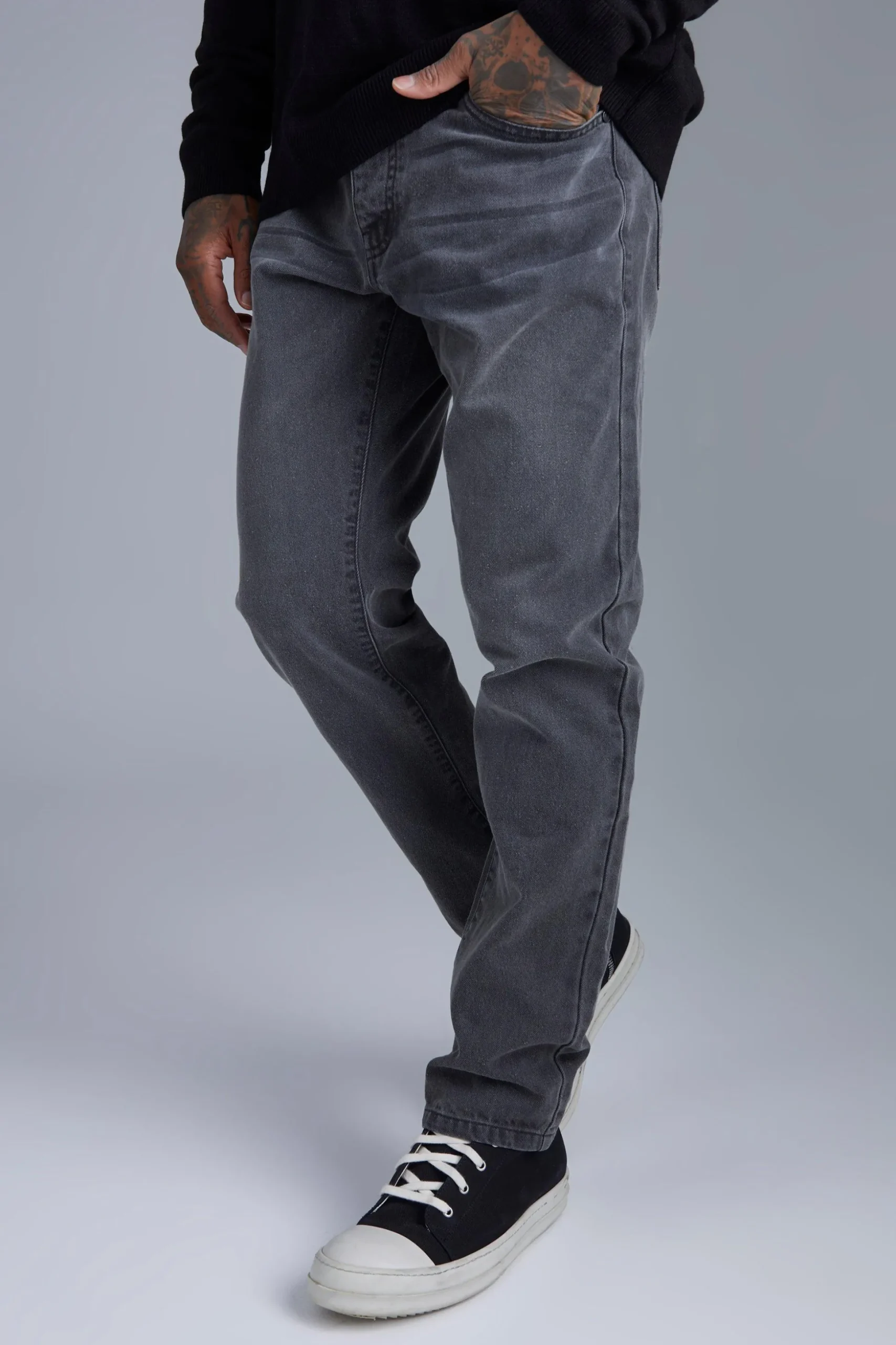 Straight Fit Jeans | BoohooMAN UK