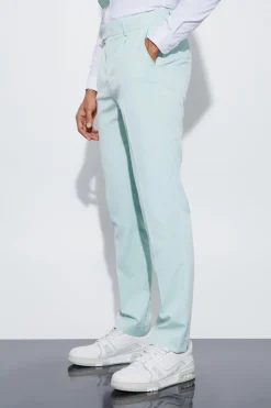 Straight Fit Suit Trousers | BoohooMAN UK