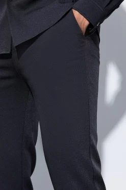 Straight Fixed Waist Tailored Trouser | BoohooMAN UK