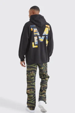 Straight Leg Camo Trouser | BoohooMAN UK