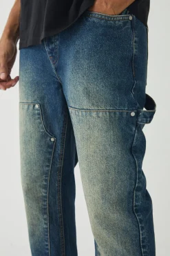 Straight Leg Carpenter Jeans | BoohooMAN UK
