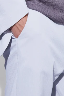 Straight Leg Crinkle Suit Trousers | BoohooMAN UK