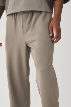 Straight Leg Jersey Twill Jogger | BoohooMAN UK