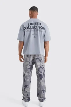 Straight Leg Pixel Camo Cargo Pocket Trouser | BoohooMAN UK