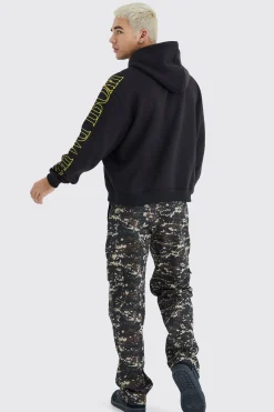 Straight Leg Pixilated Camo Trouser | BoohooMAN UK
