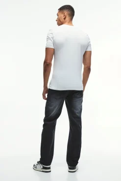 Straight Leg Rigid Subtle Ripped Jeans | BoohooMAN UK