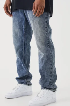 Straight Rigid Carpenter Jeans | BoohooMAN UK