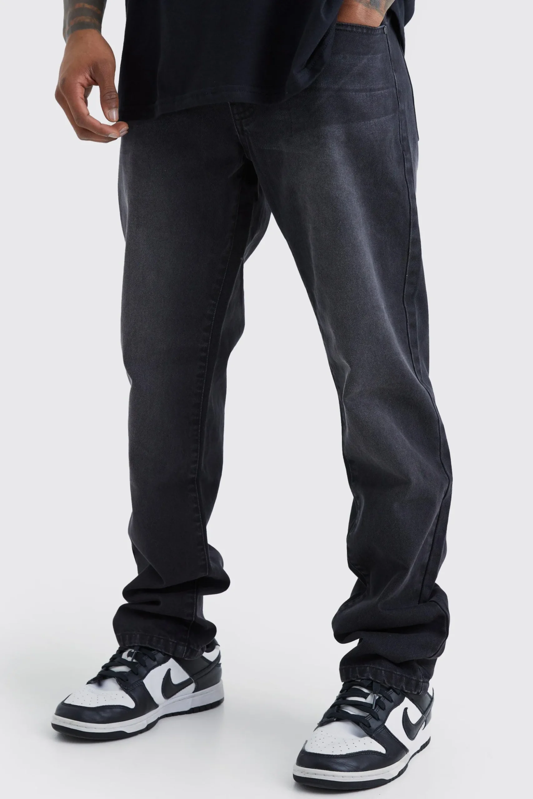 Straight Rigid Jean | BoohooMAN UK