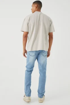 Straight Rigid Jean | BoohooMAN UK