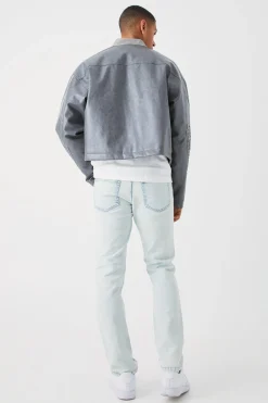 Straight Rigid Jean | BoohooMAN UK