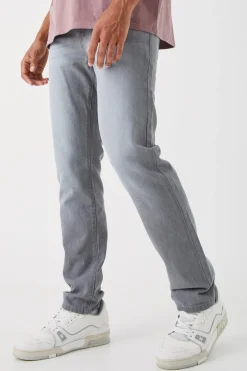 Straight Rigid Jean | BoohooMAN UK