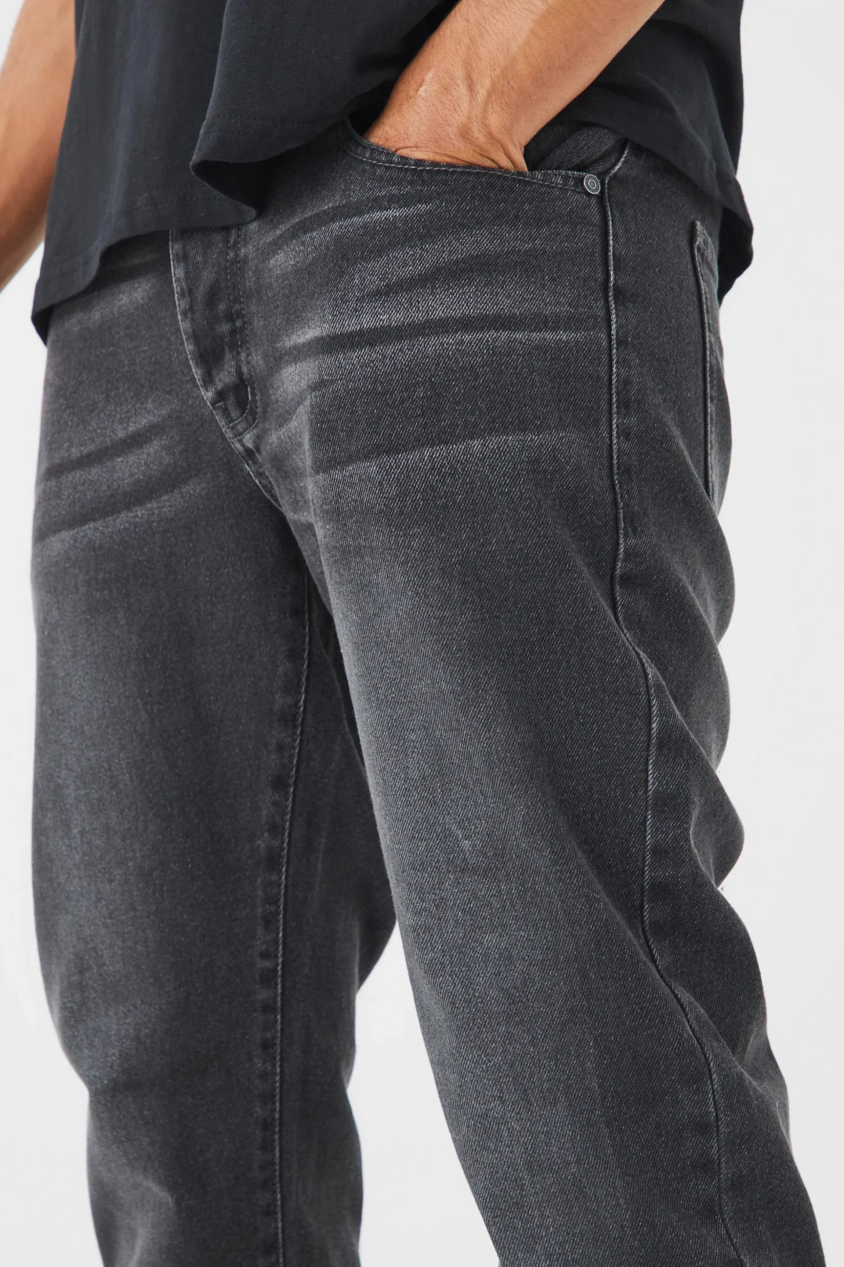 Straight Rigid Jean | BoohooMAN UK