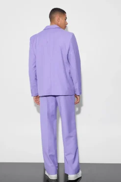 Strap Detail Oversized Suit | BoohooMAN UK