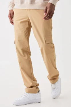 Stretch Tailored Cargo Trousers | BoohooMAN UK
