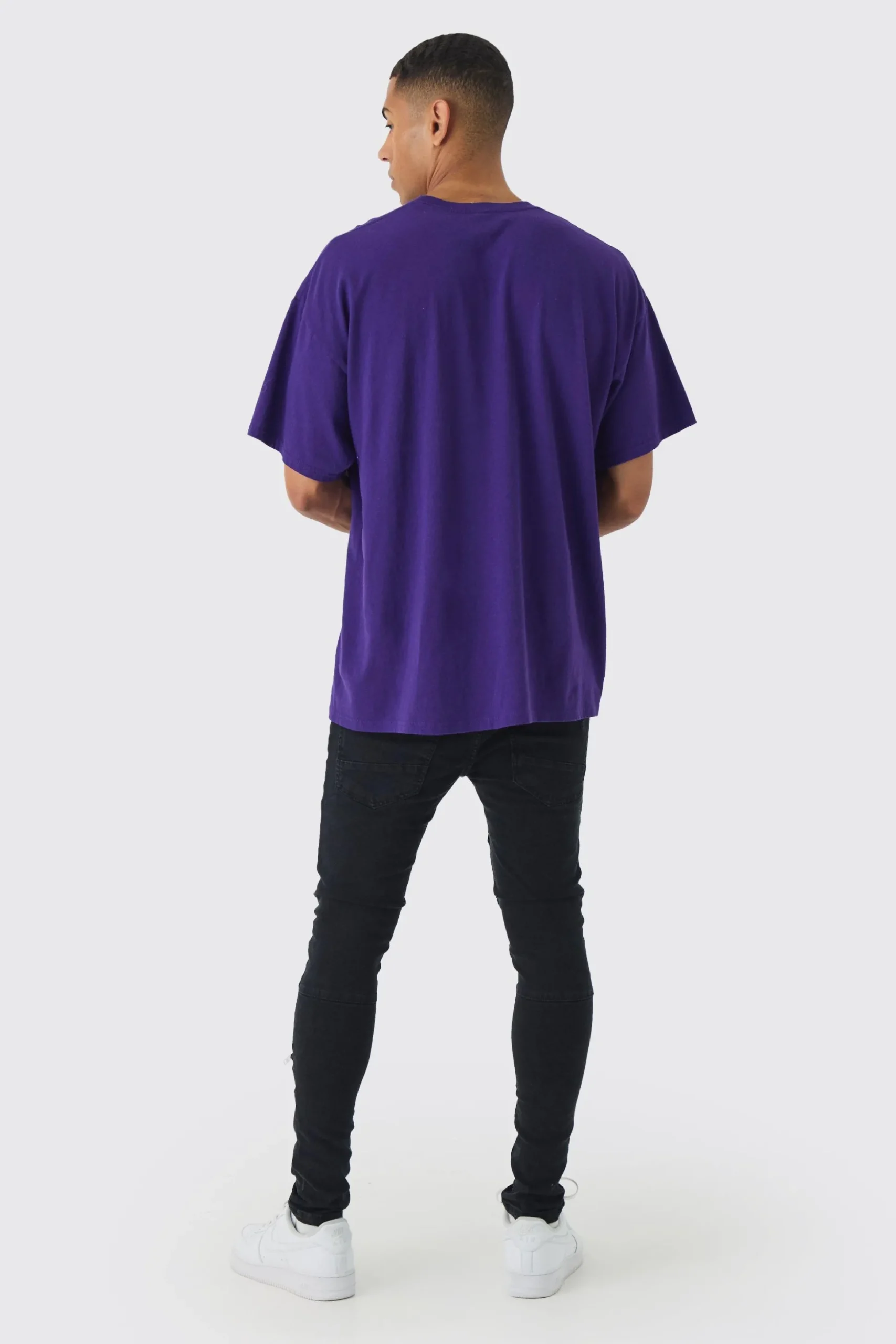 Super Skinny Biker Zip Detail Jeans | BoohooMAN UK