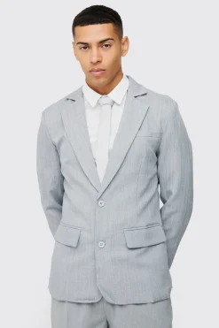 Super Skinny Check Single Breasted Jacket | BoohooMAN UK