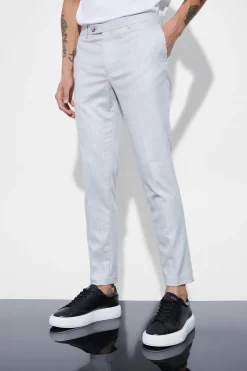Super Skinny Check Smart Trouser | BoohooMAN UK